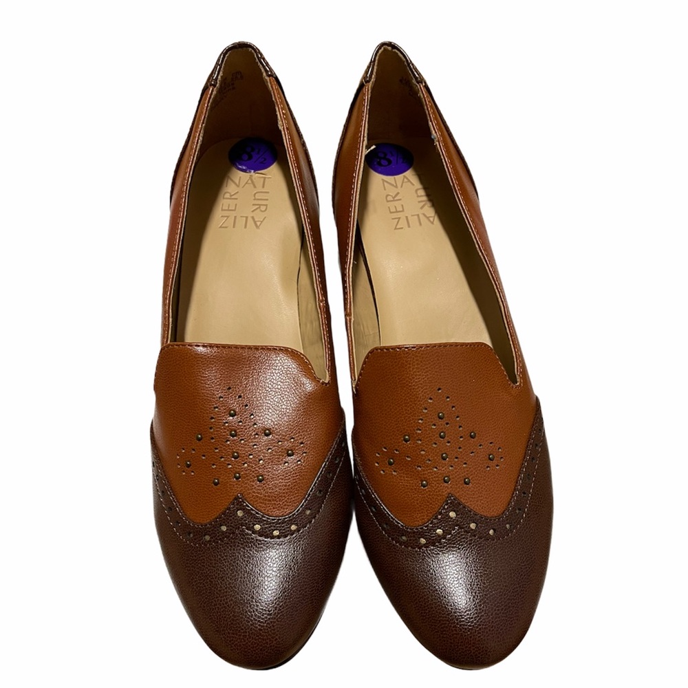 Naturalizer Brown  and Black wooden loafers